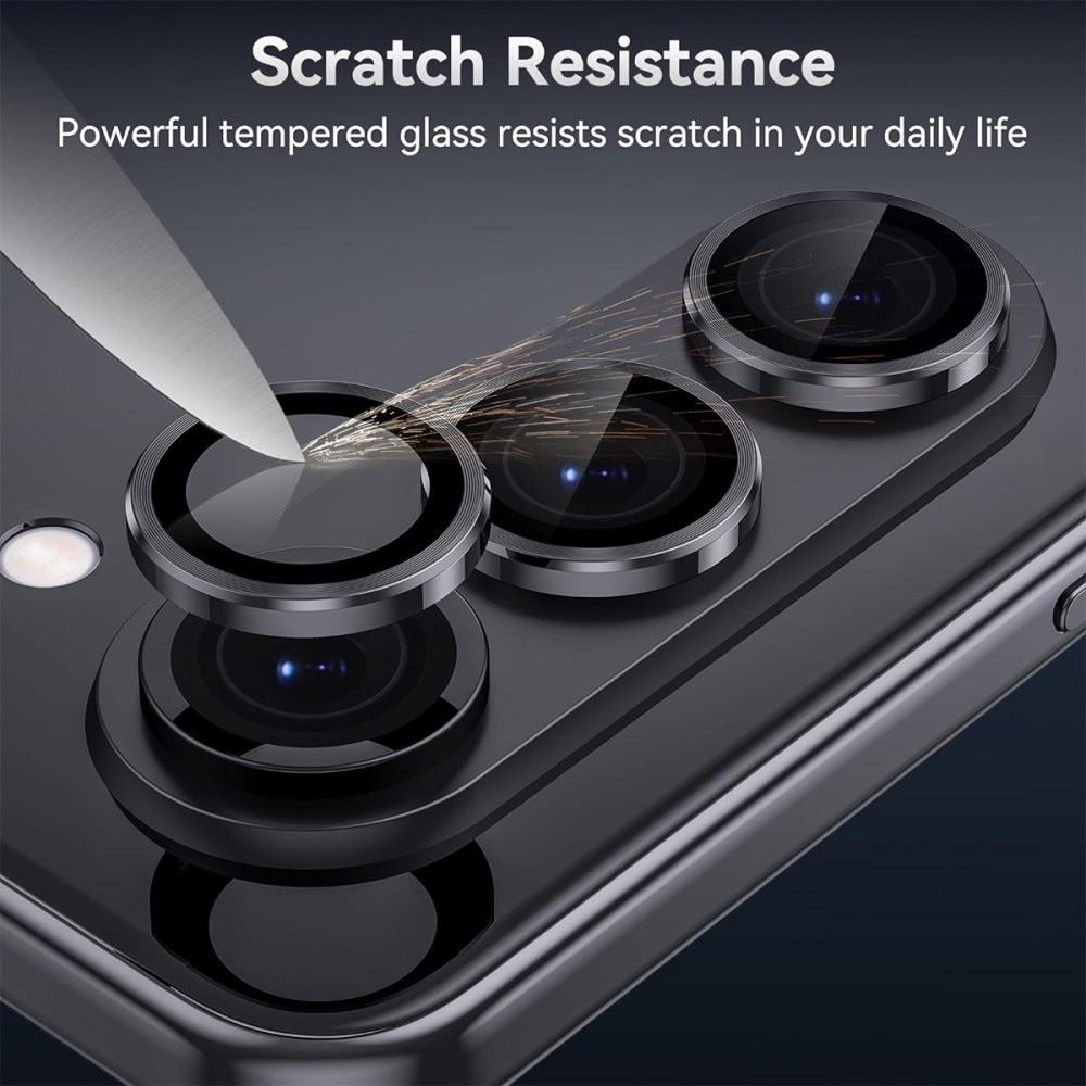 Linsebeskytter Aluminium Samsung Galaxy Z Fold 7 Sort
