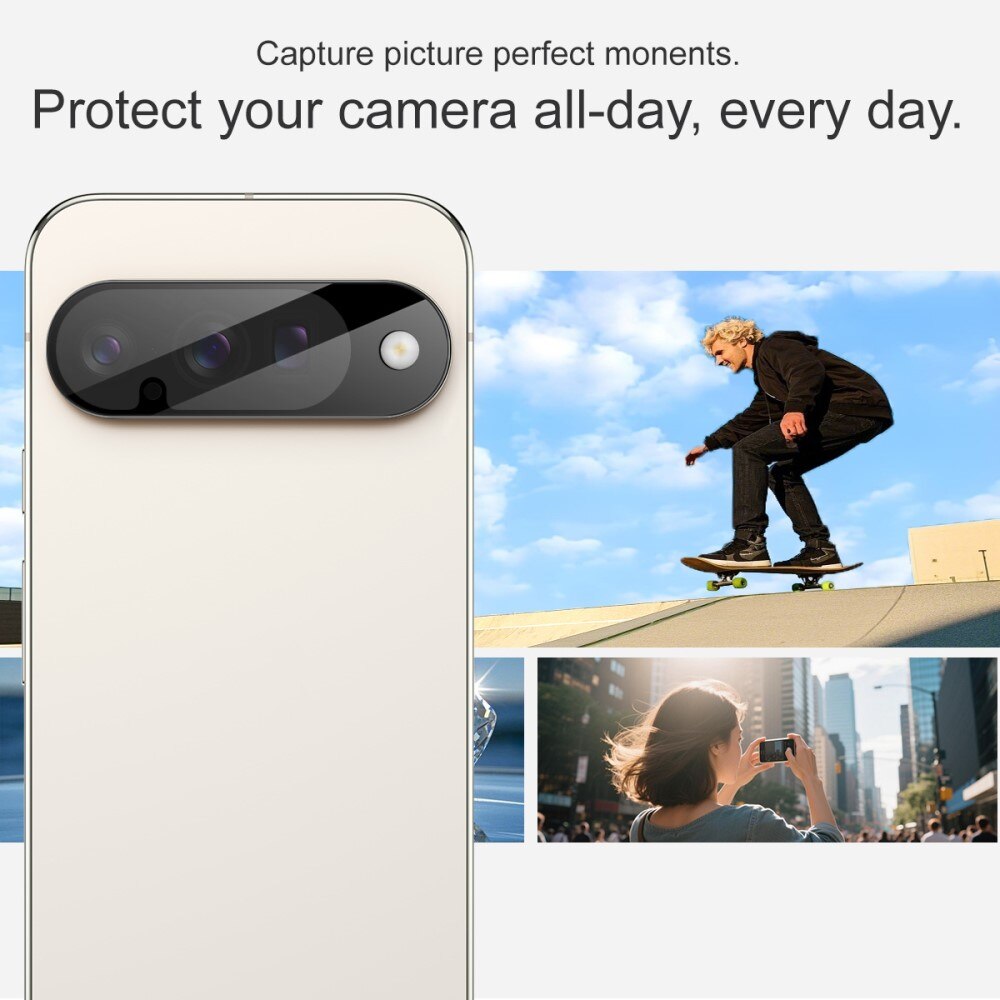 Hærdet Glas Linsebeskytter Google Pixel 10 Sort