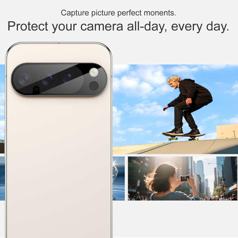 Hærdet Glas Linsebeskytter Google Pixel 10 Pro XL Sort