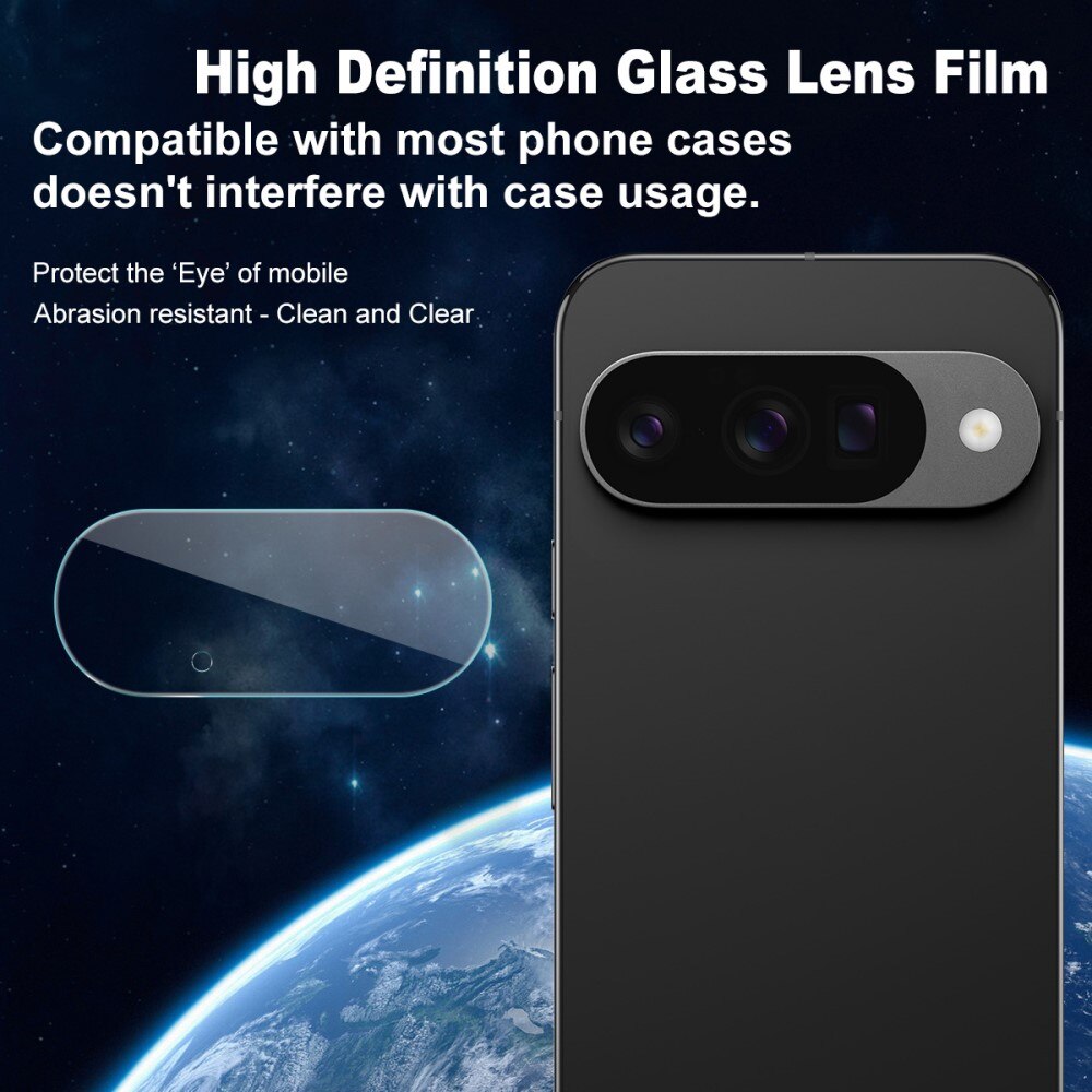 2-pak Hærdet Glas Linsebeskytter Google Pixel 10 Gennemsigtig