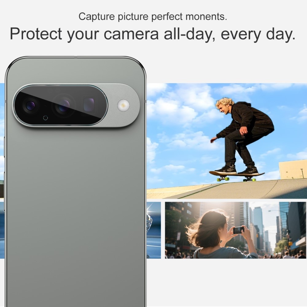 2-pak Hærdet Glas Linsebeskytter Google Pixel 10 Gennemsigtig