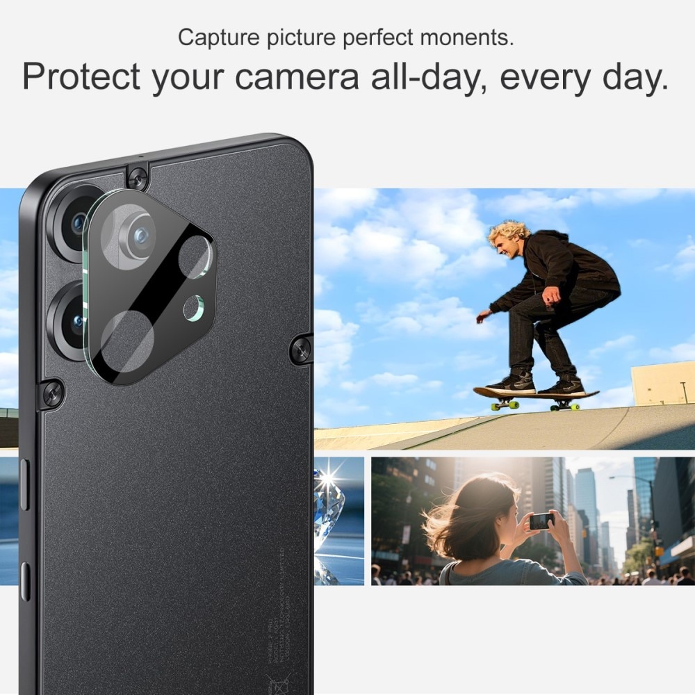 Hærdet Glas Linsebeskytter Nothing CMF Phone 2 Pro Sort