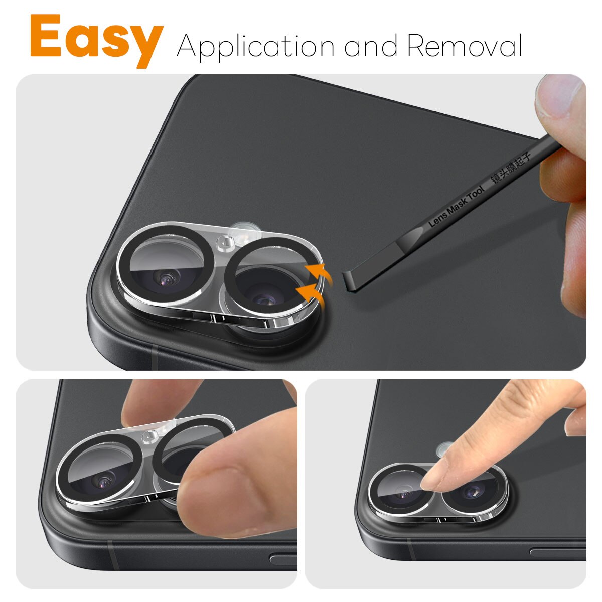 Hærdet Glas Kamerabeskyttelse iPhone 17 (2-pack)