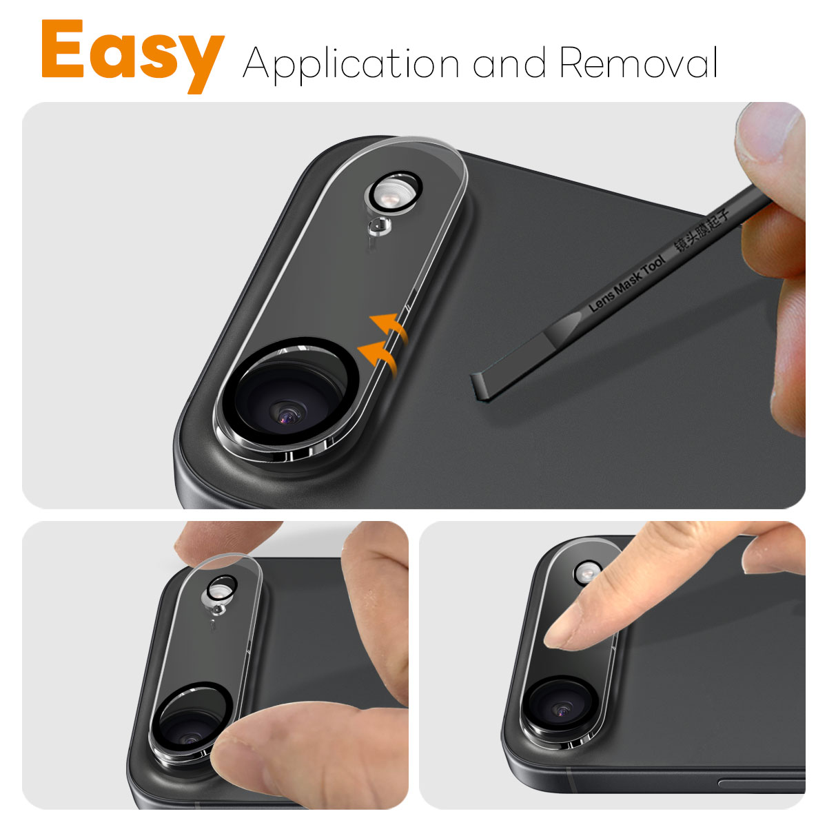Hærdet Glas Kamerabeskyttelse iPhone 17 Air (2-pack)