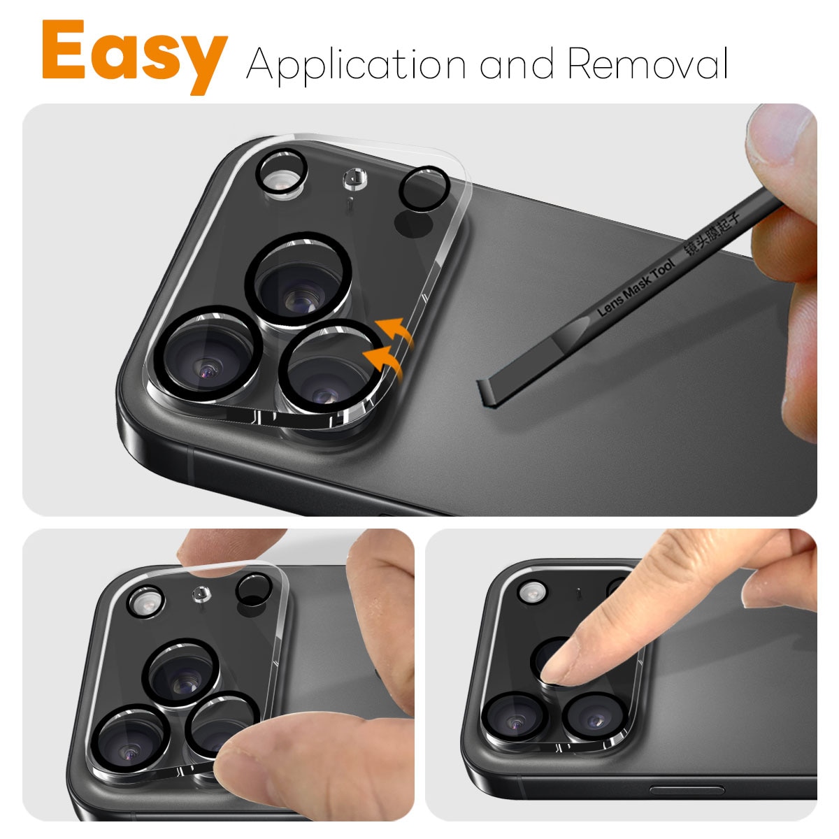 Hærdet Glas Kamerabeskyttelse iPhone 17 Pro (2-pack)