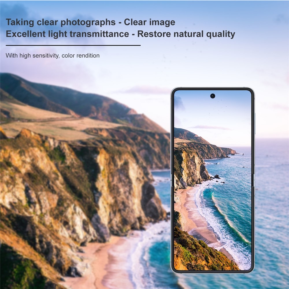 Hærdet Glas Linsebeskytter + Skærmbeskytter Samsung Galaxy Z Flip 7 Gennemsigtig