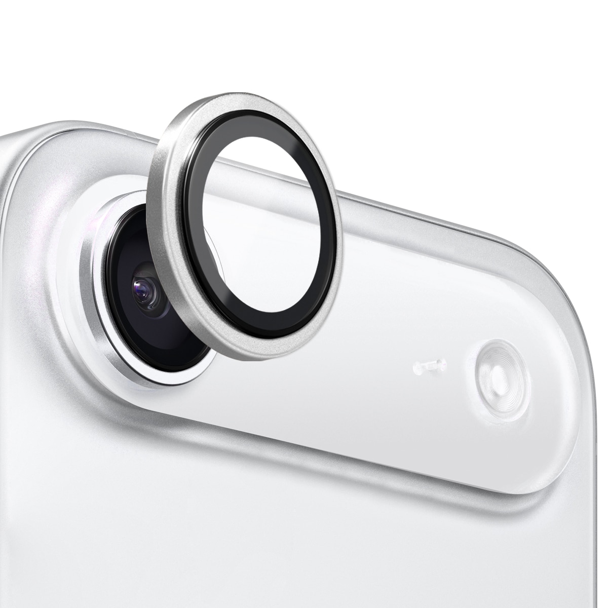 Linsebeskytter Hærdet Glas Aluminium iPhone 17 Air Sølv