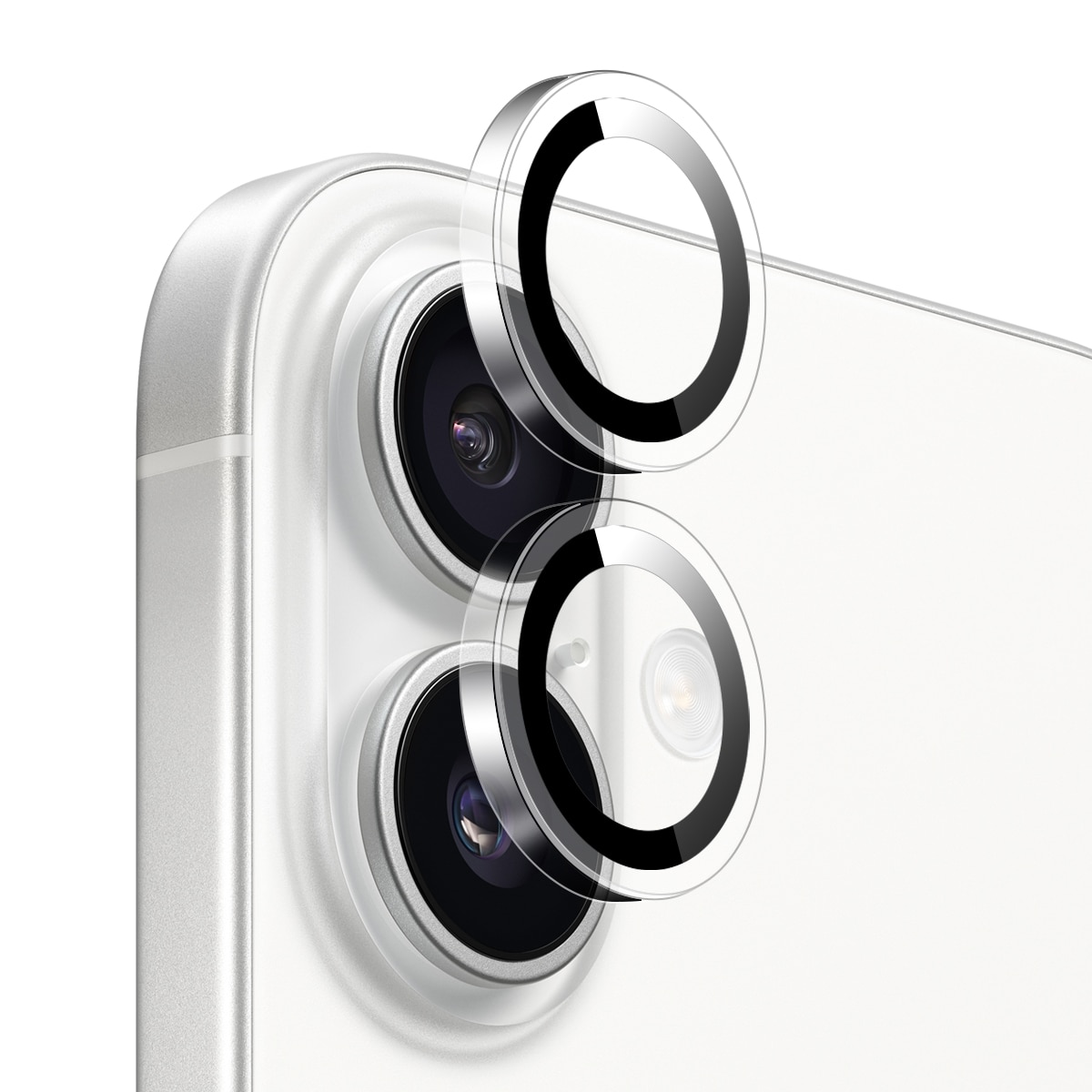 Linsebeskytter Hærdet Glas iPhone 16 Plus Sort