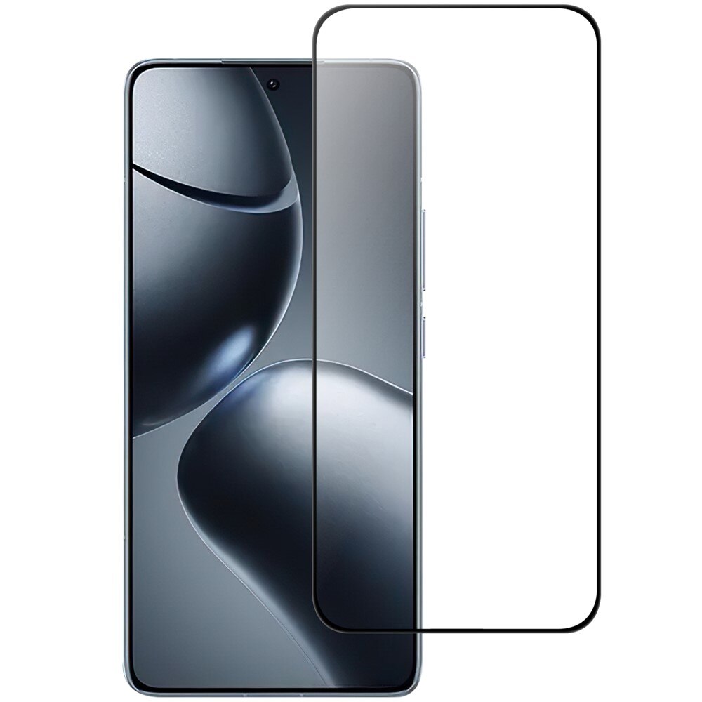 Full-fit Hærdet Glas Skærmbeskytter Xiaomi 15T sort