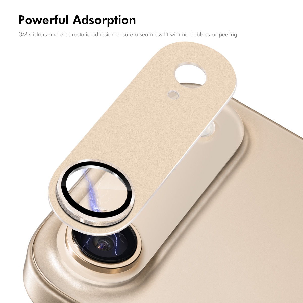 Kamerabeskyttelse Aluminium+Hærdet Glas iPhone 17 Air Brun