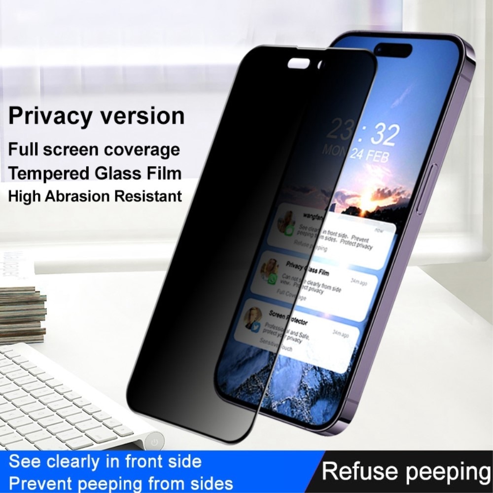 Full-fit Privacy Skærmbeskytter iPhone 14 Pro