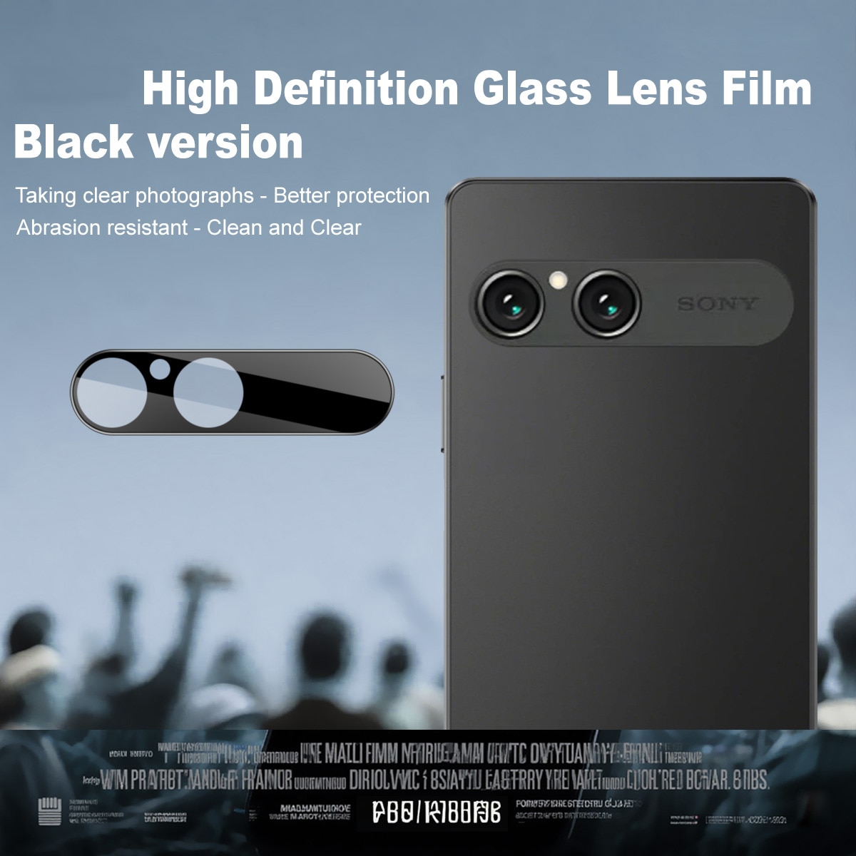 Hærdet Glas Linsebeskytter Sony Xperia 10 VII Sort