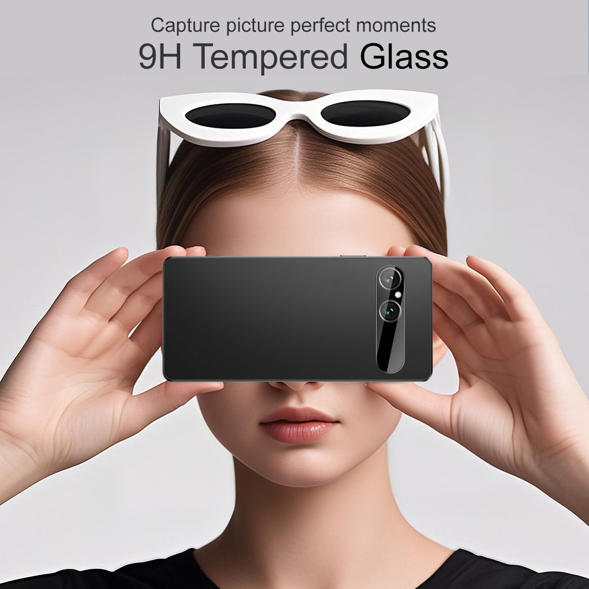Hærdet Glas Linsebeskytter Sony Xperia 10 VII Sort