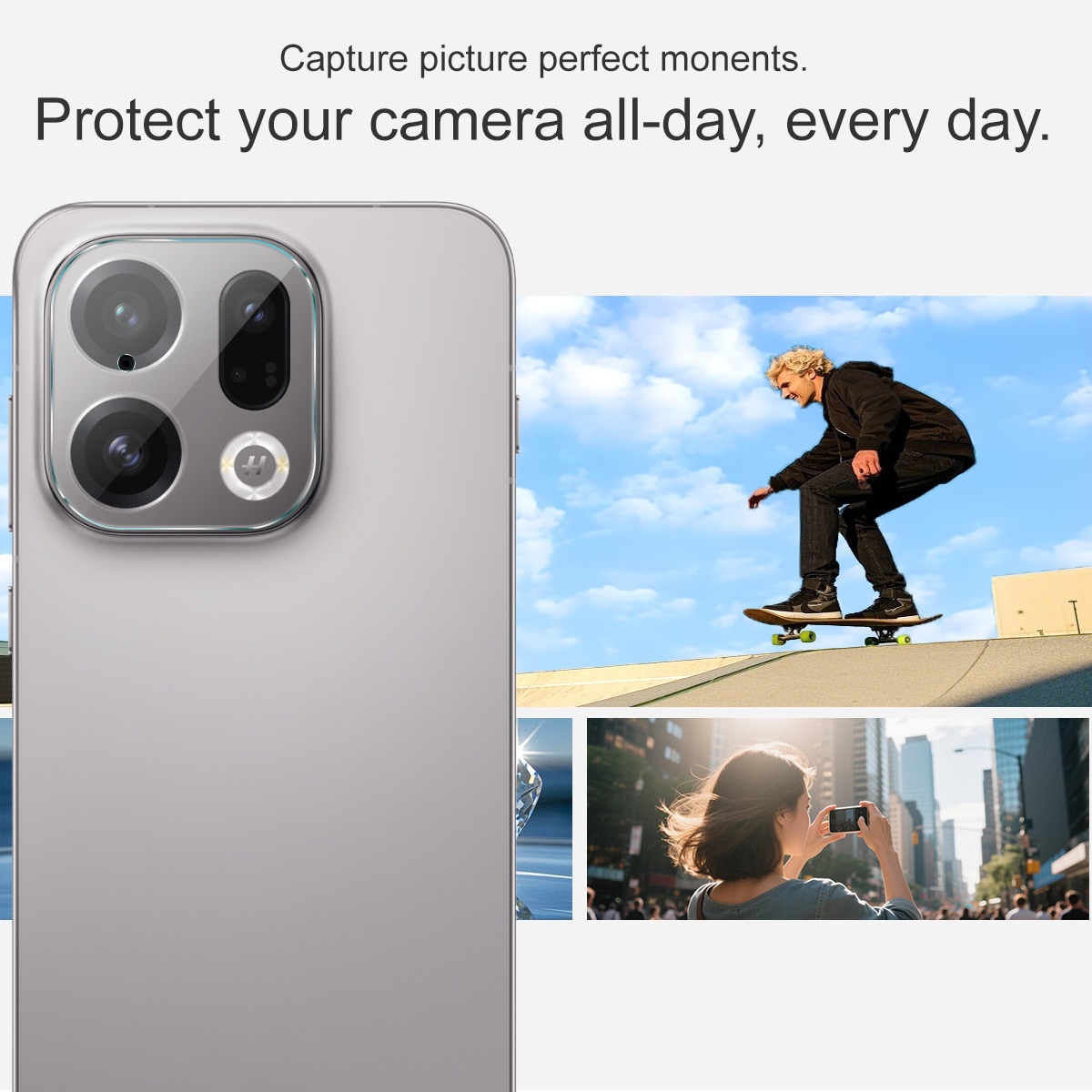 Hærdet Glas Linsebeskytter Oppo Find X9 Gennemsigtig