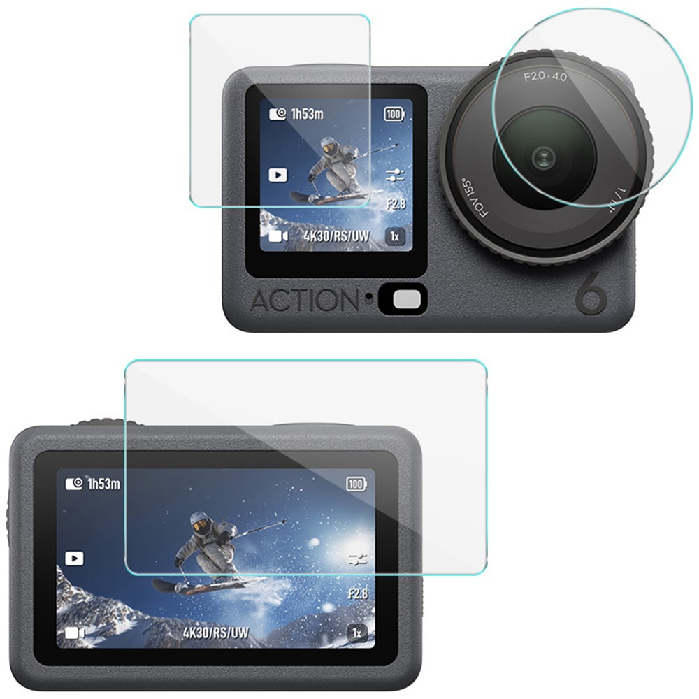 Full-fit Hærdet Glas Skærmbeskytter DJI Osmo Action 6