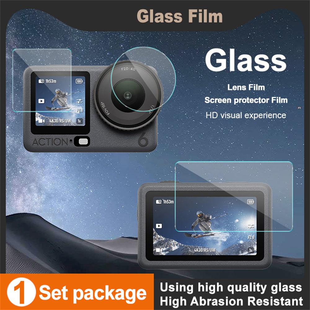 Full-fit Hærdet Glas Skærmbeskytter DJI Osmo Action 6