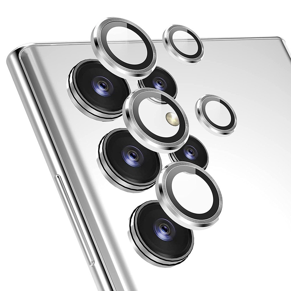 Linsebeskytter Aluminium Samsung Galaxy S23 Ultra sølv