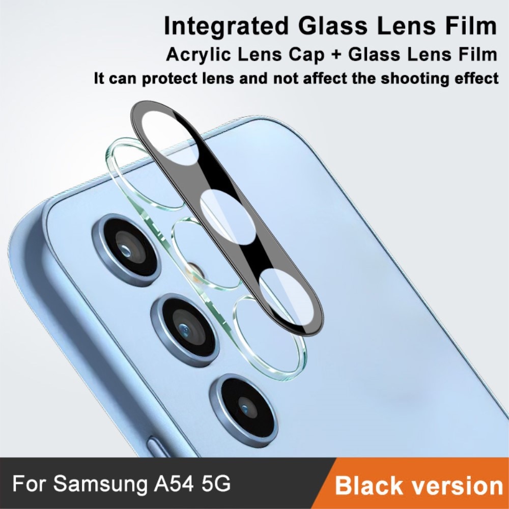 Hærdet Glas Linsebeskytter Samsung Galaxy A54 sort