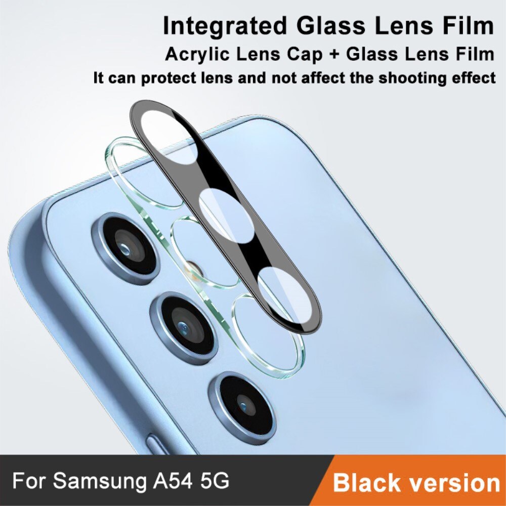 Hærdet Glas Linsebeskytter Samsung Galaxy A54 Sort