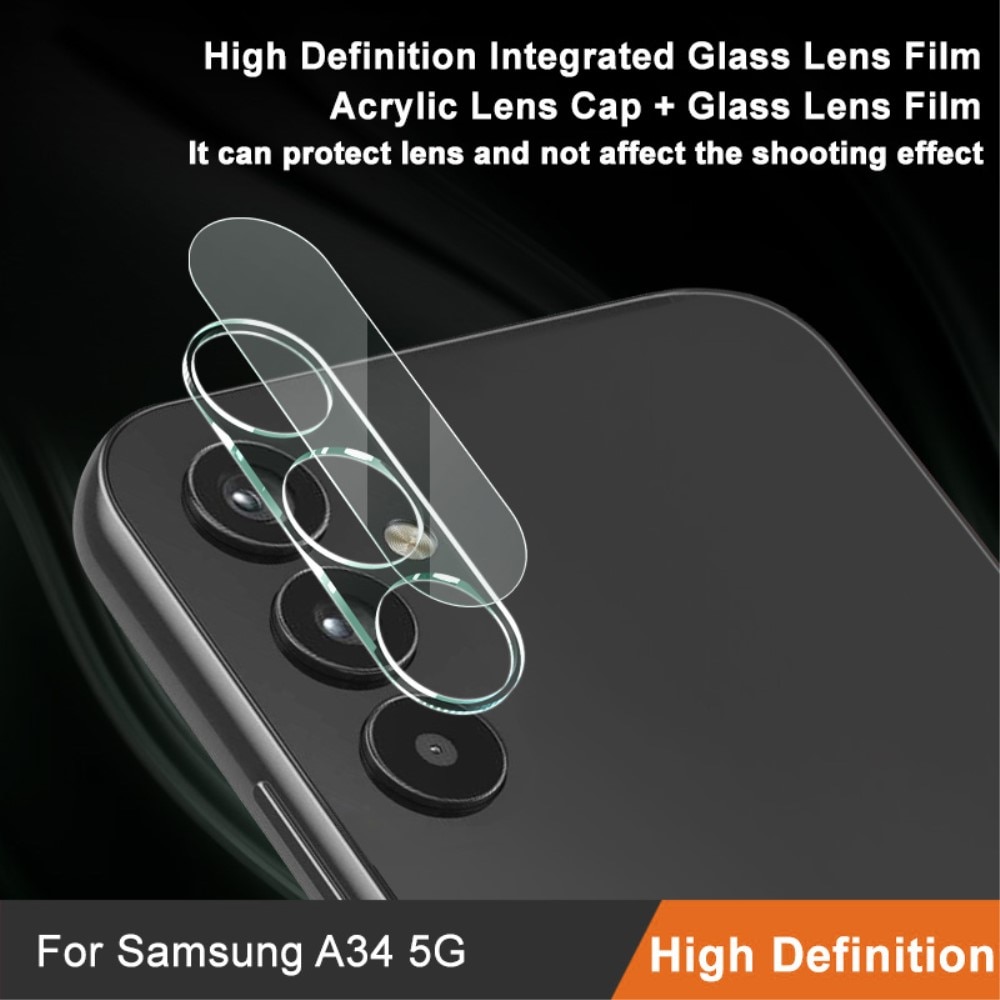 Hærdet Glas Linsebeskytter Samsung Galaxy A34 gennemsigtig