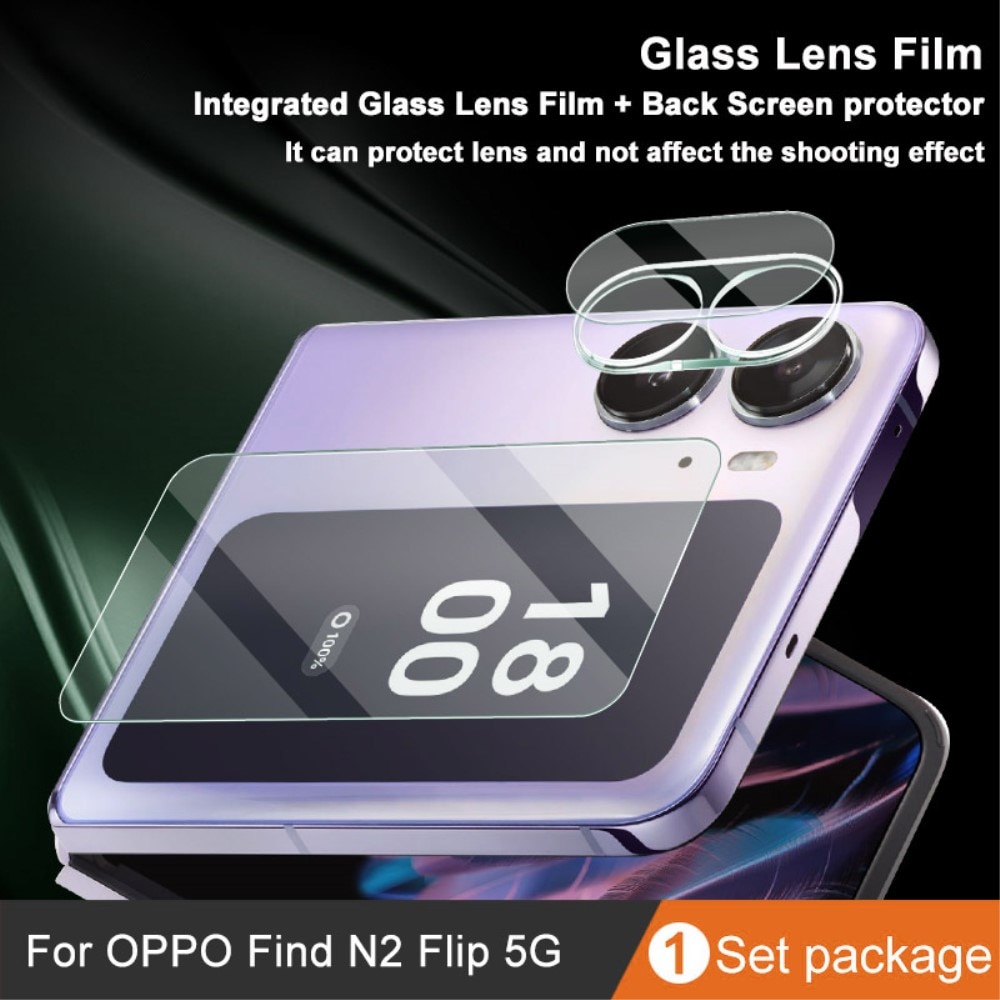 Hærdet Glas Linsebeskytter + Skærmbeskytter Oppo Find N2 Flip