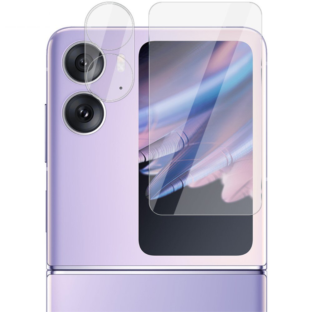 Hærdet Glas Linsebeskytter + Skærmbeskytter Oppo Find N2 Flip Gennemsigtig