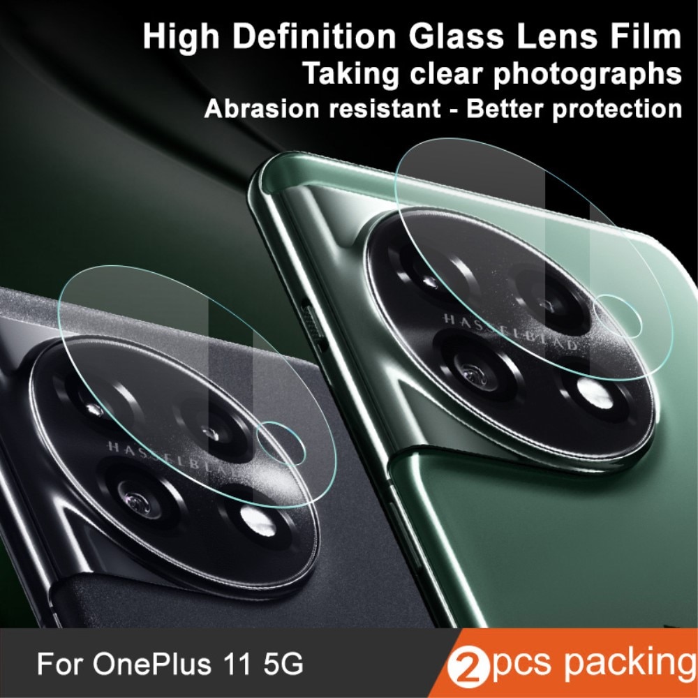 2-pak Hærdet Glas Linsebeskytter OnePlus 11 gennemsigtig