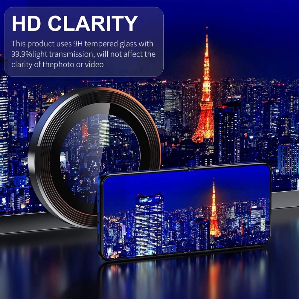 Linsebeskytter Aluminium Samsung Galaxy Z Flip 4 sort