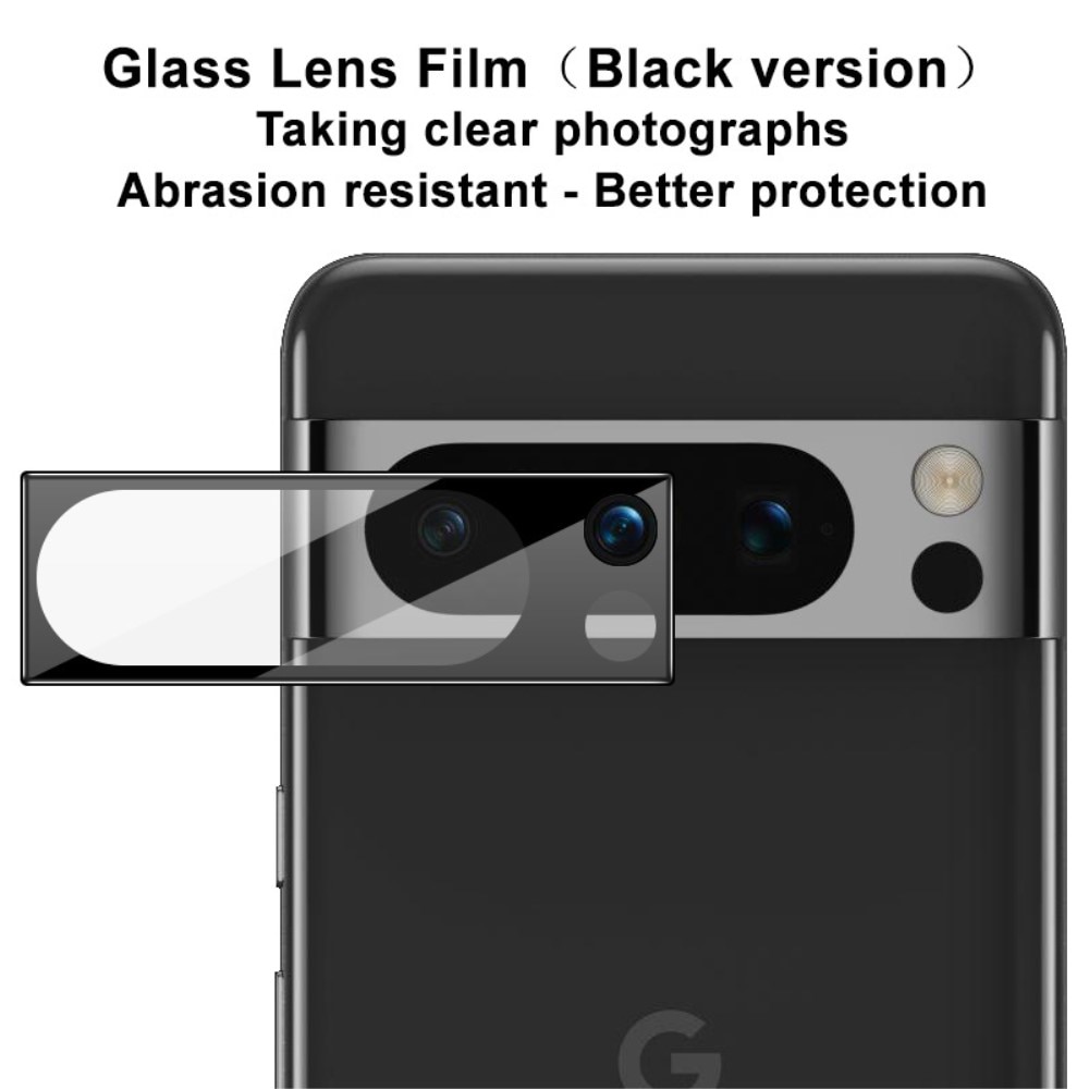 Hærdet Glas Linsebeskytter Google Pixel 8 Pro sort
