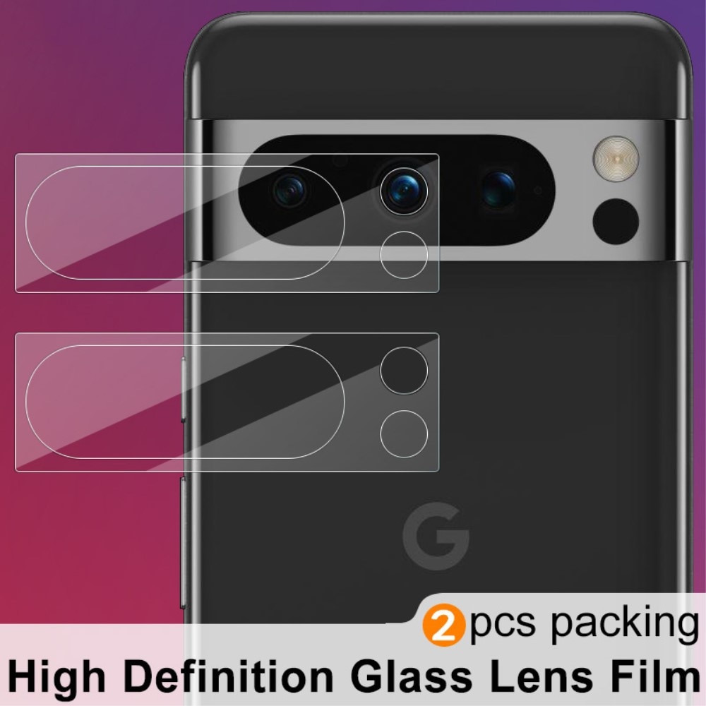 2-pak Hærdet Glas Kamerabeskyttelse Google Pixel 8 Pro gennemsigtig