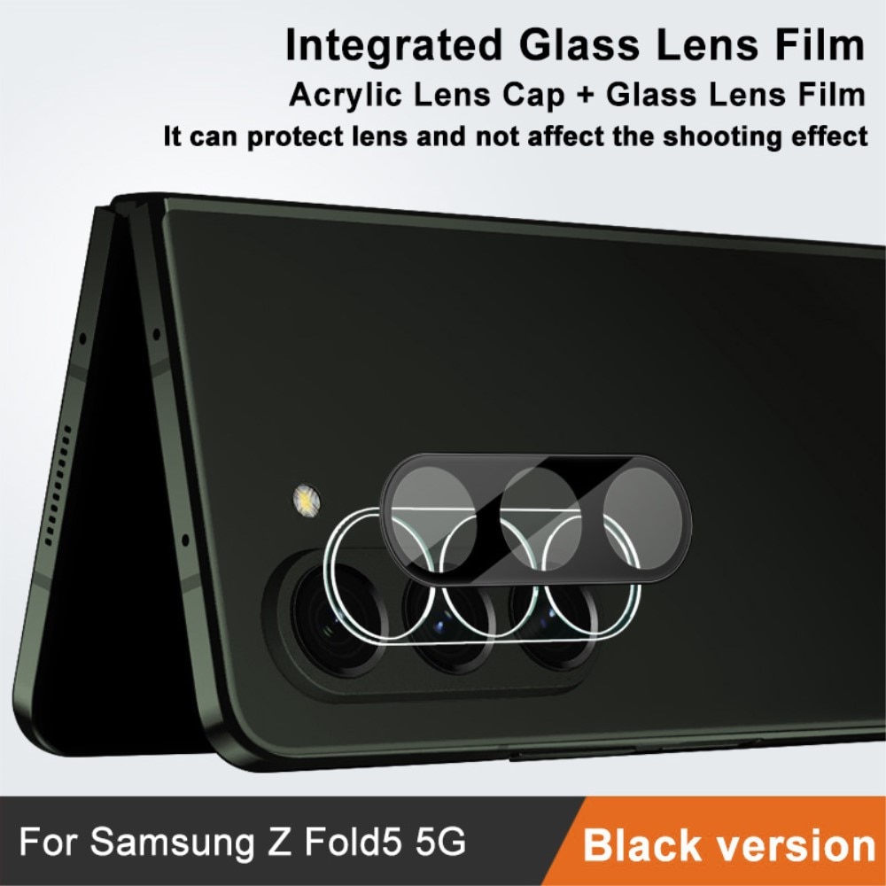 Hærdet Glas Linsebeskytter Samsung Galaxy Z Fold 5 sort