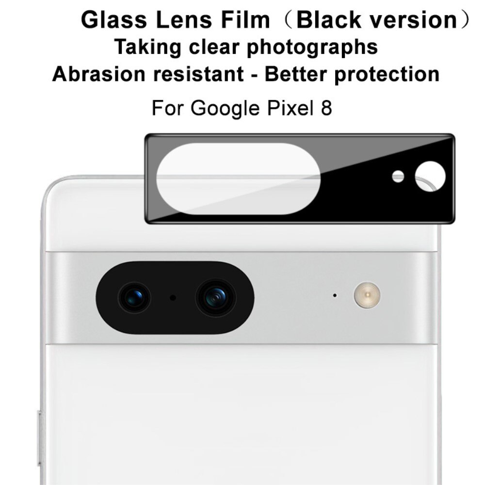 Hærdet Glas Linsebeskytter Google Pixel 8 Sort