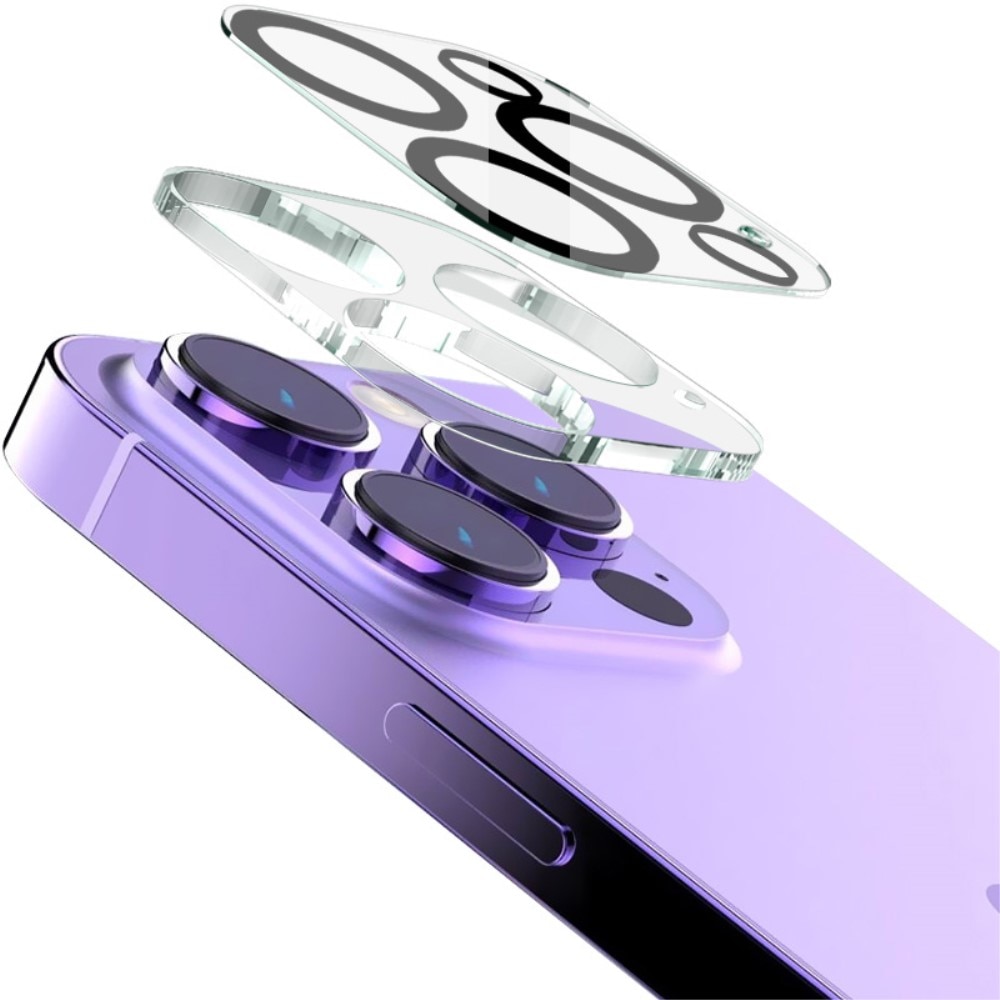 Hærdet Glas Linsebeskytter iPhone 15 Pro gennemsigtig