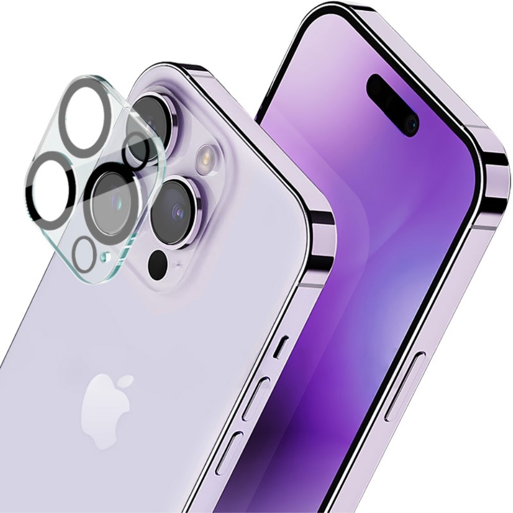 Hærdet Glas Linsebeskytter iPhone 15 Pro Max gennemsigtig