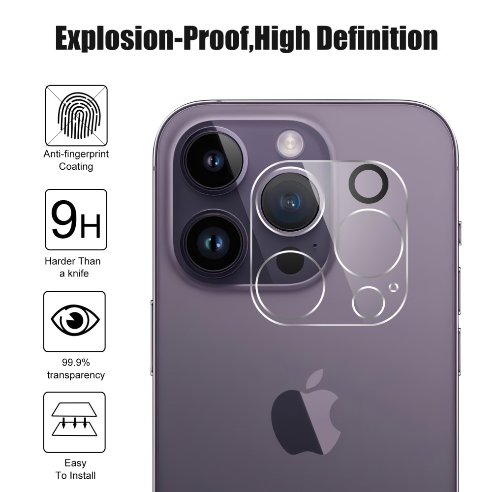 Hærdet Glas Skærmbeskytter & Linsebeskytter iPhone 15 Pro