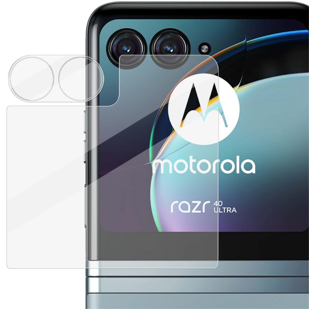 Hærdet Glas Linsebeskytter + Skærmbeskytter Motorola Razr 40 Ultra
