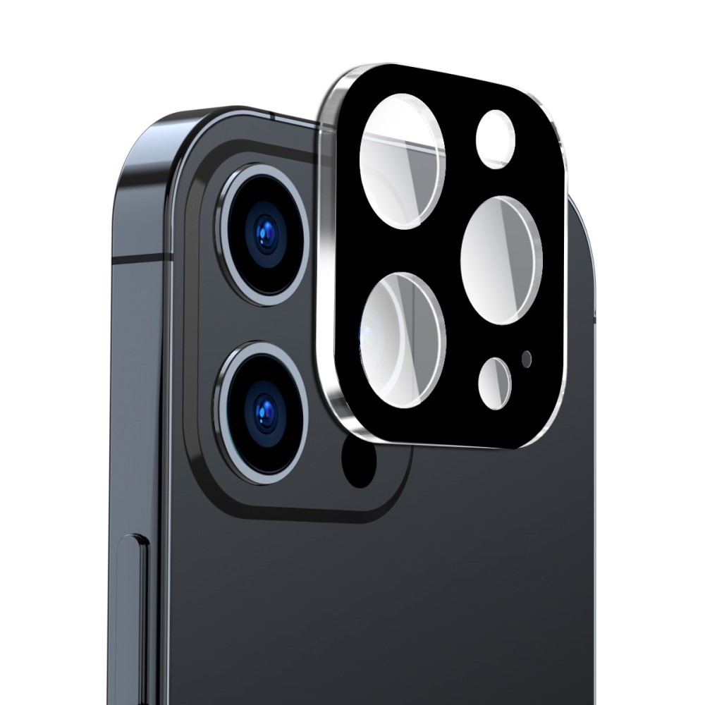 Hærdet Glas Kamerabeskyttelse iPhone 15 Pro sort