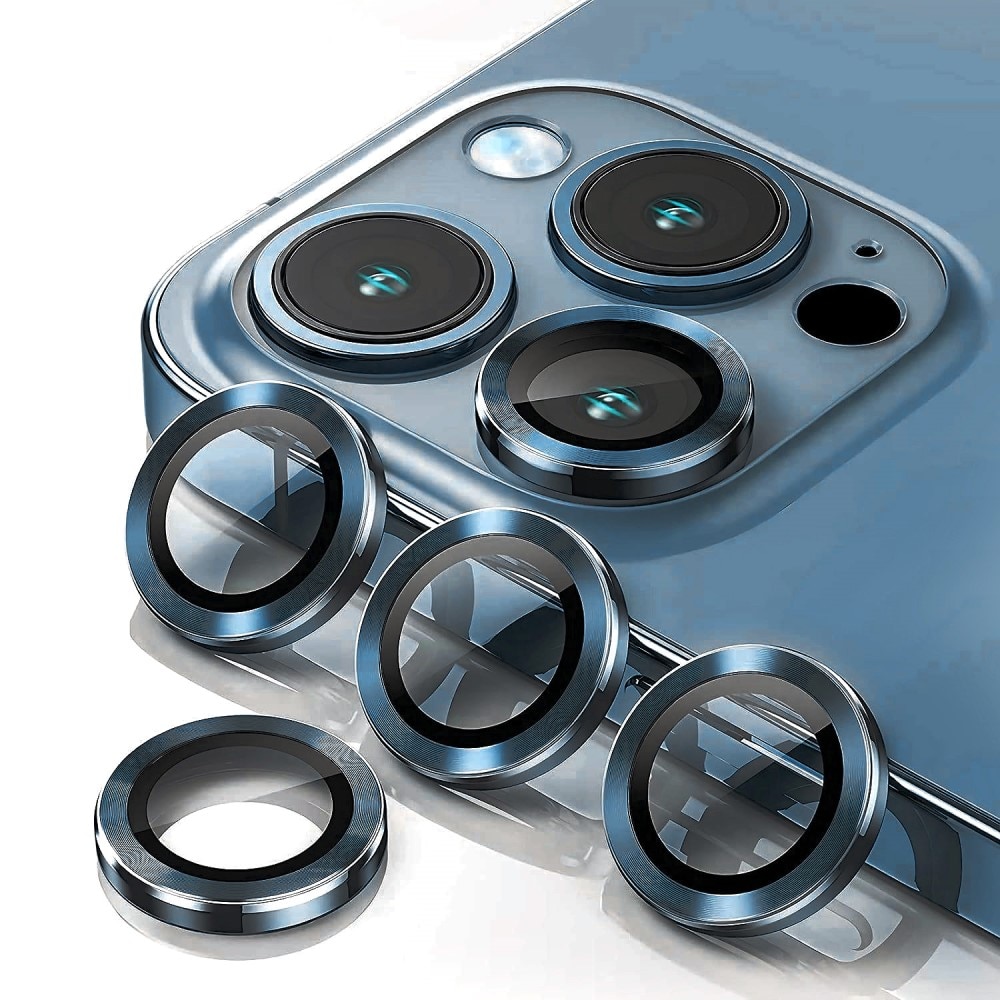 Linsebeskytter Aluminium iPhone 15 Pro blå