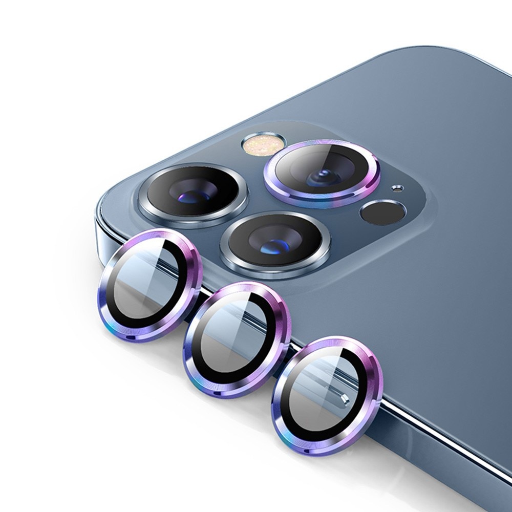 Linsebeskytter Aluminium iPhone 15 Pro regnbue