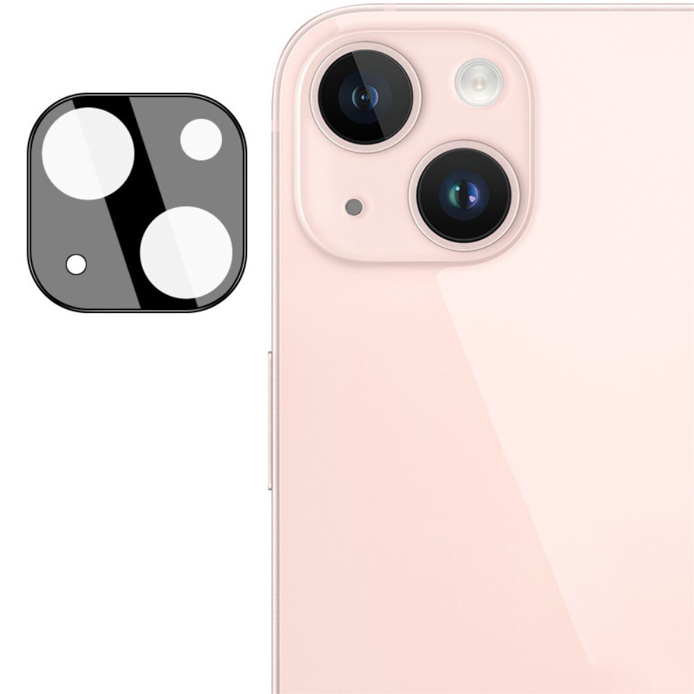 Hærdet Glas Linsebeskytter iPhone 15 Plus Sort