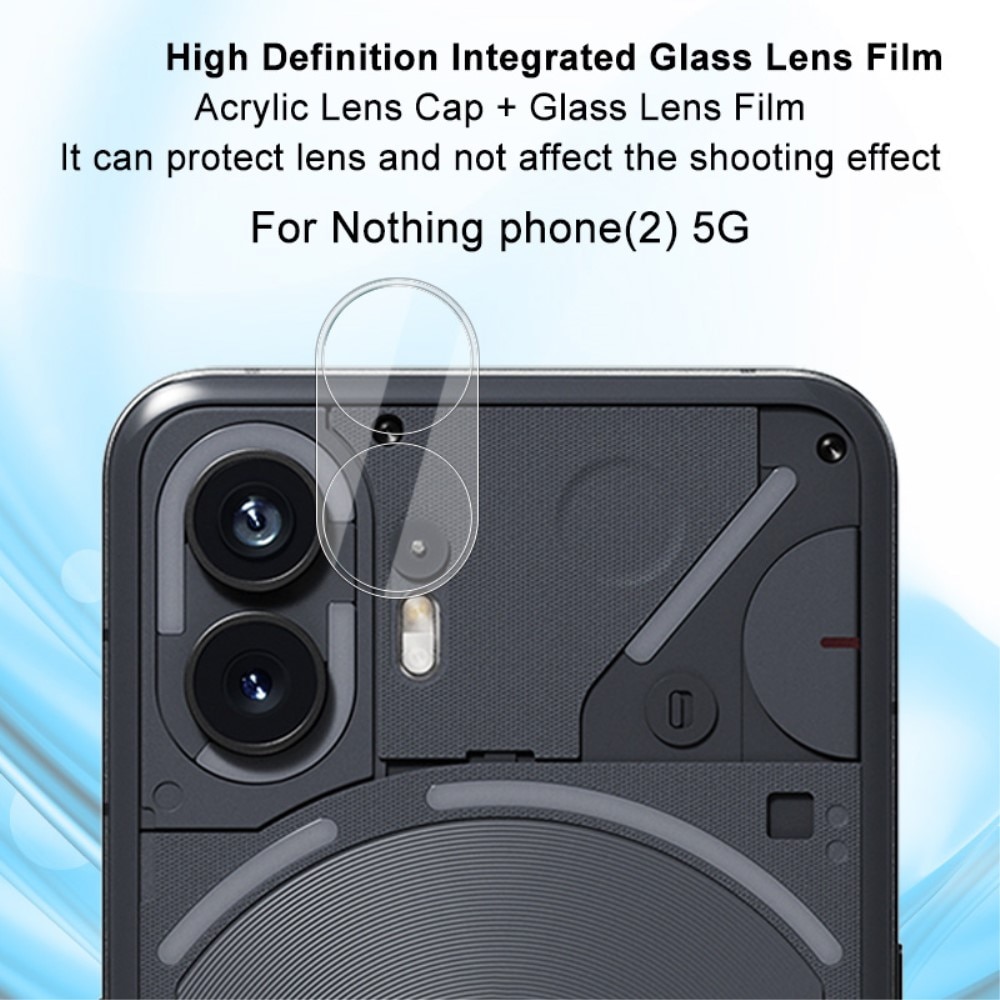 Hærdet Glas Linsebeskytter Nothing Phone 2 gennemsigtig