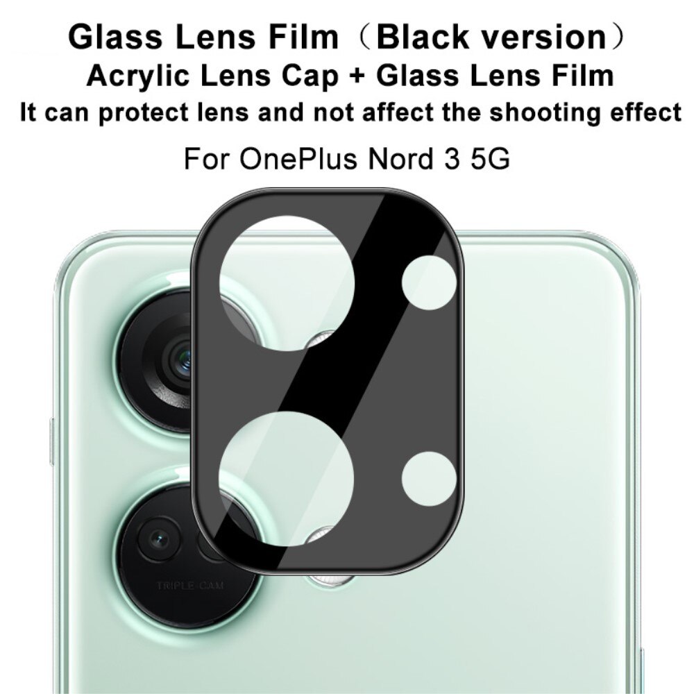 Hærdet Glas Linsebeskytter  OnePlus Nord 3 Sort