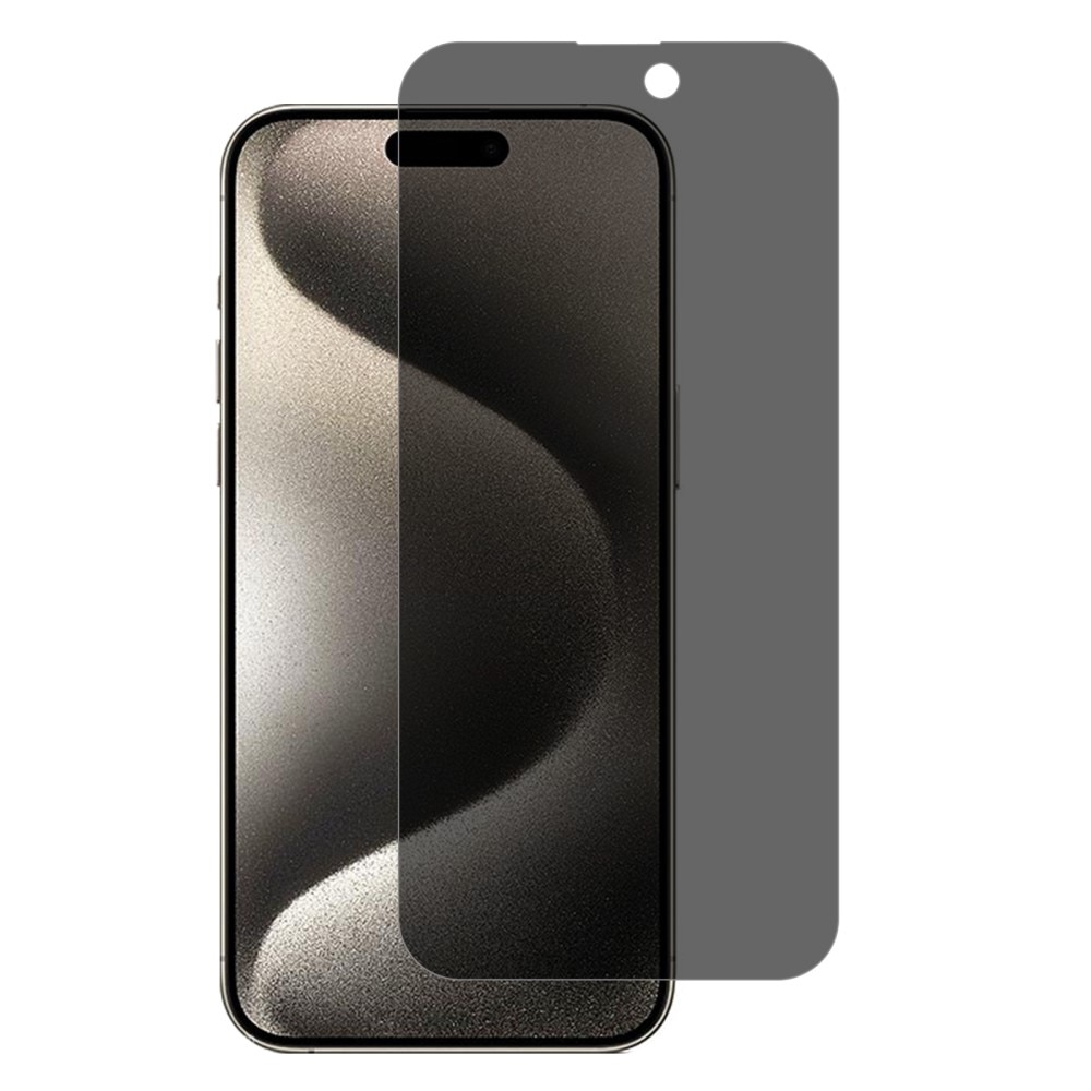 Privacy Hærdet Glas Skærmbeskytter iPhone 15 Pro Max