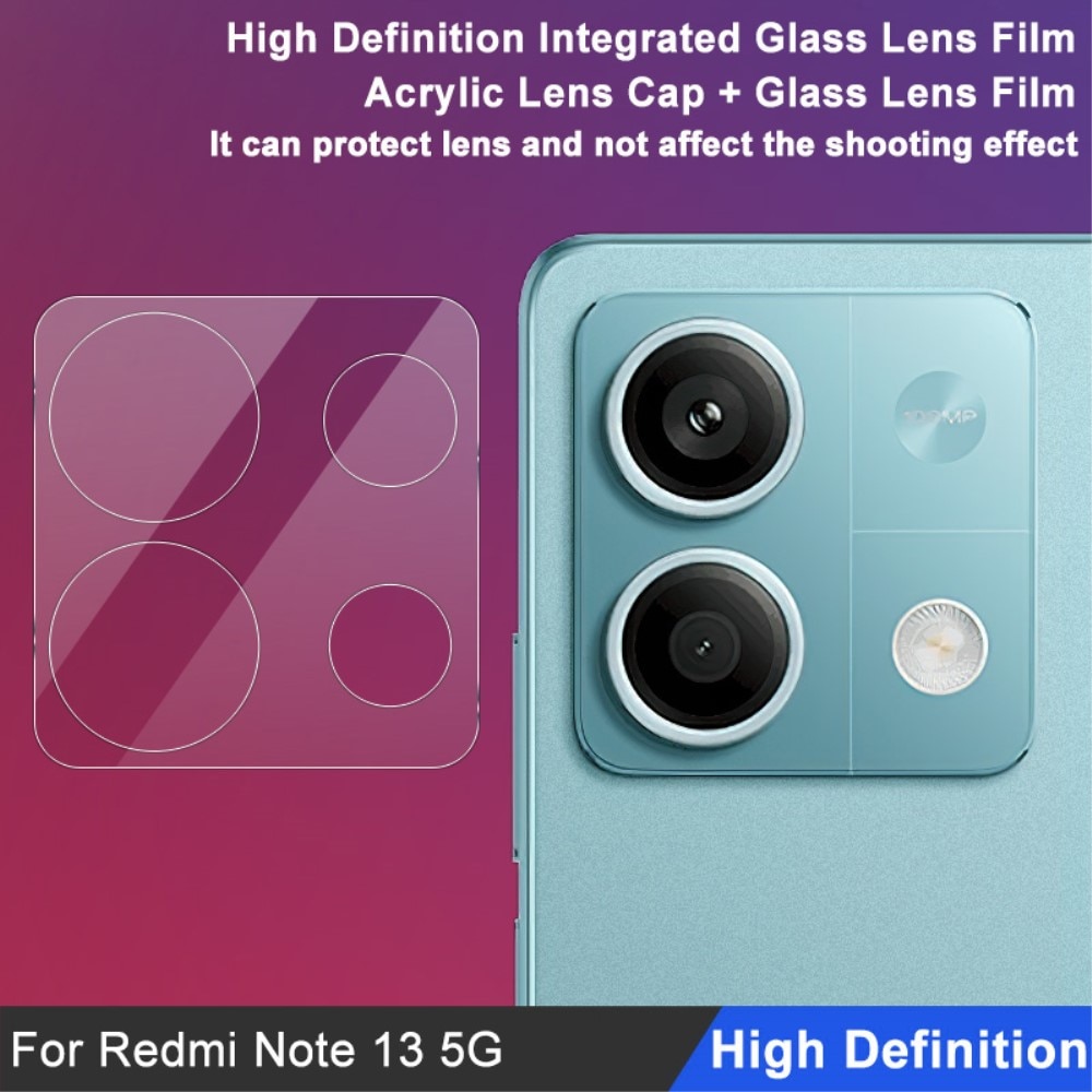 Hærdet Glas Linsebeskytter Xiaomi Redmi Note 13 gennemsigtig