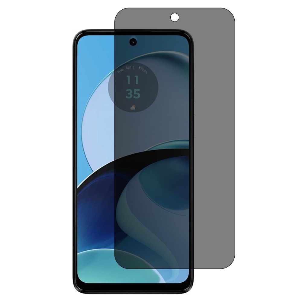 Privacy Hærdet Glas Skærmbeskytter Motorola Moto G14