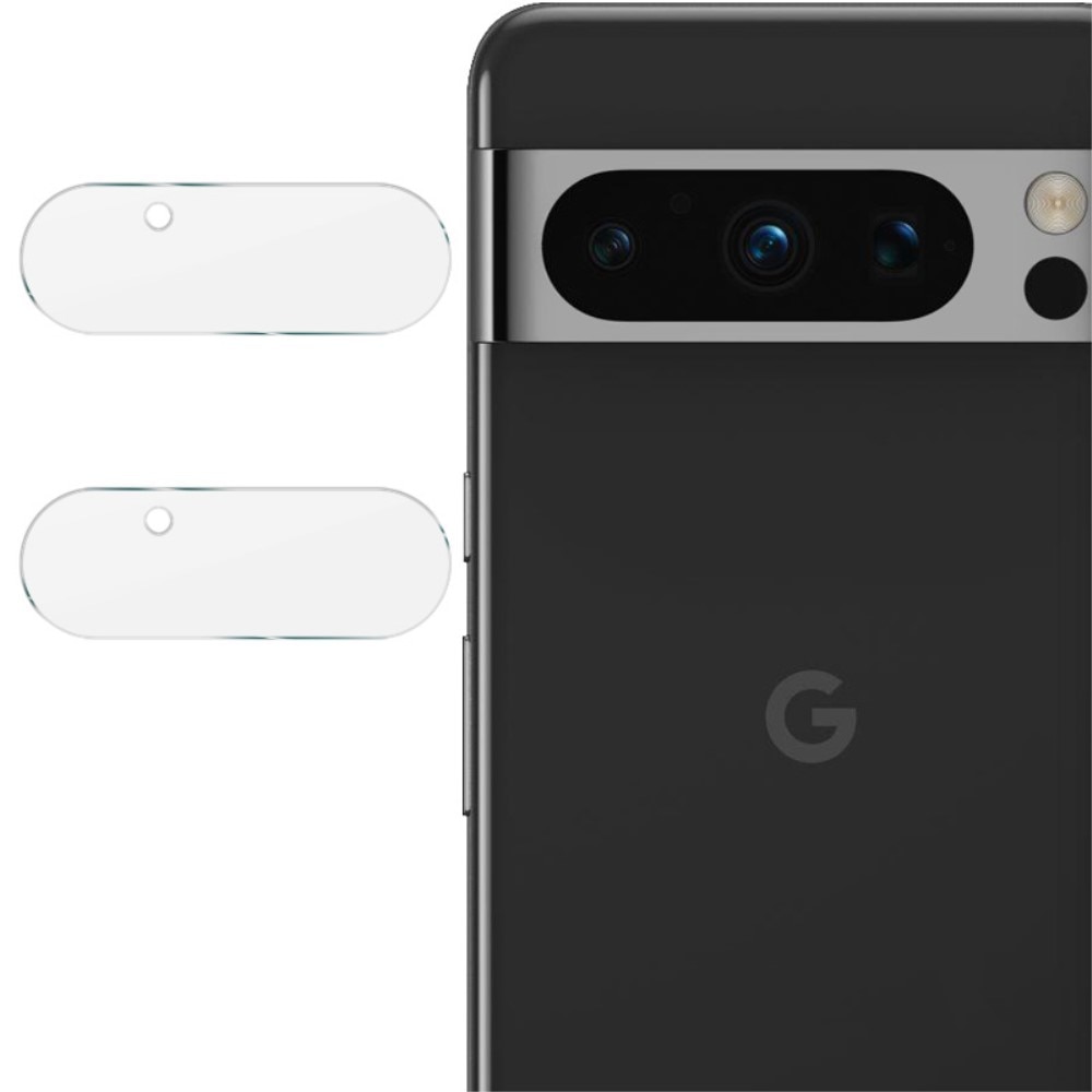 2-pak Hærdet Glas Linsebeskytter Google Pixel 8 Pro gennemsigtig