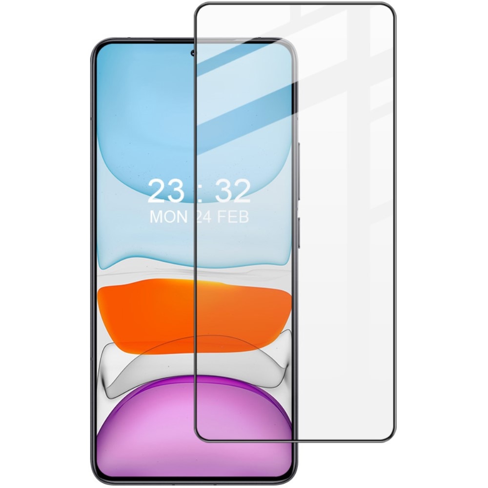 Full-fit Hærdet Glas Skærmbeskytter Xiaomi Poco X6 Pro sort