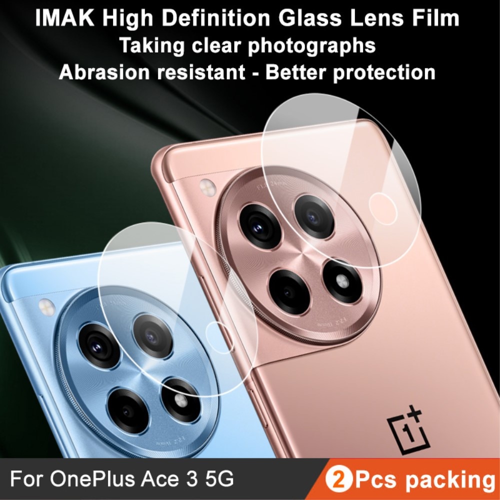 2-pak Hærdet Glas Linsebeskytter OnePlus 12R gennemsigtig