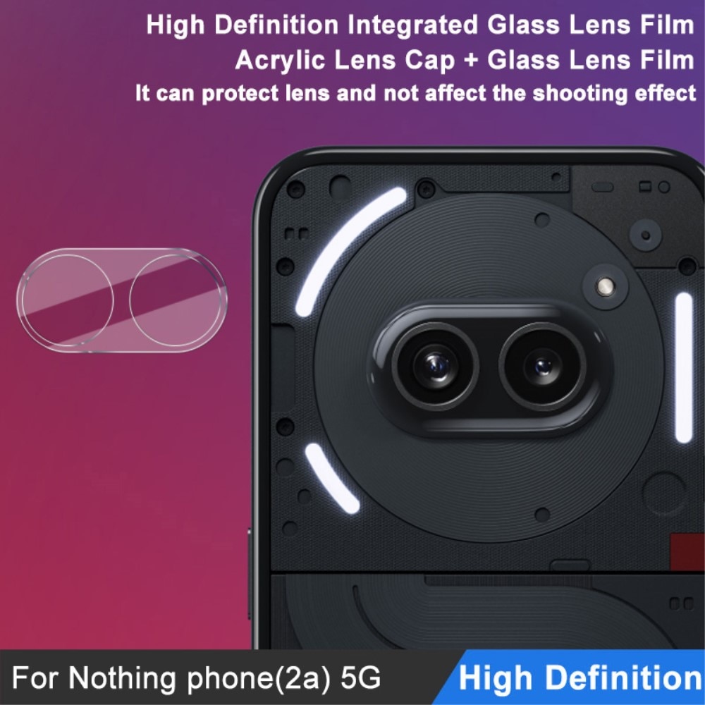 Hærdet Glas Linsebeskytter Nothing Phone 2a gennemsigtig