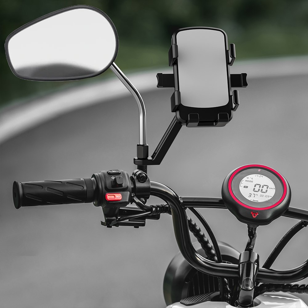 Mobilholder til sidespejlet, cykel/motorcykel sort